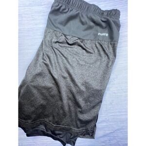 Spyder Active‎ Mens XXL ProWeb 2-in-1 Training Shorts Gray Heathered SPM539U